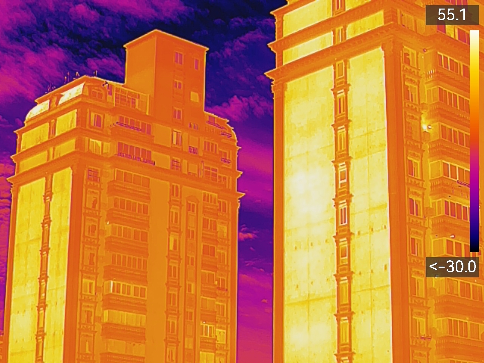 紅外熱像儀應用上海市超低能耗建筑檢測